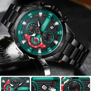 CURREN Stainless Steel Watches for Mens Creative Fashion Luminous Dial with Chronograph Clock Male Casual Wristwatches - Image 19