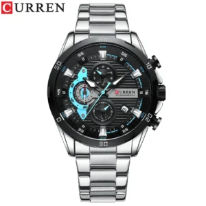 CURREN Stainless Steel Watches for Mens Creative Fashion Luminous Dial with Chronograph Clock Male Casual Wristwatches - Image 14