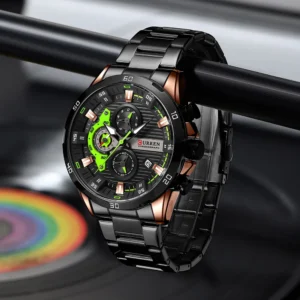 CURREN Stainless Steel Watches for Mens Creative Fashion Luminous Dial with Chronograph Clock Male Casual Wristwatches - Image 28