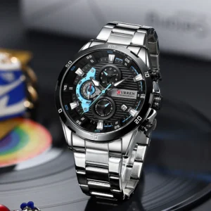 CURREN Stainless Steel Watches for Mens Creative Fashion Luminous Dial with Chronograph Clock Male Casual Wristwatches - Image 32